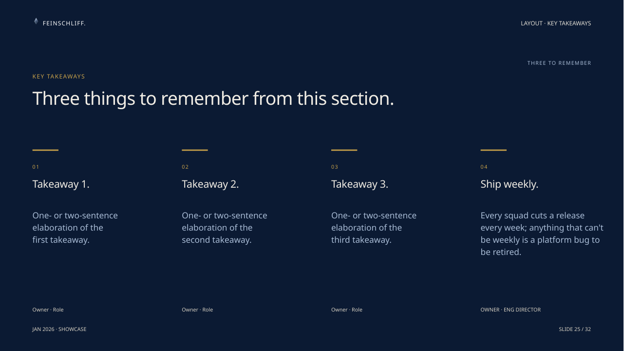 Key Takeaways